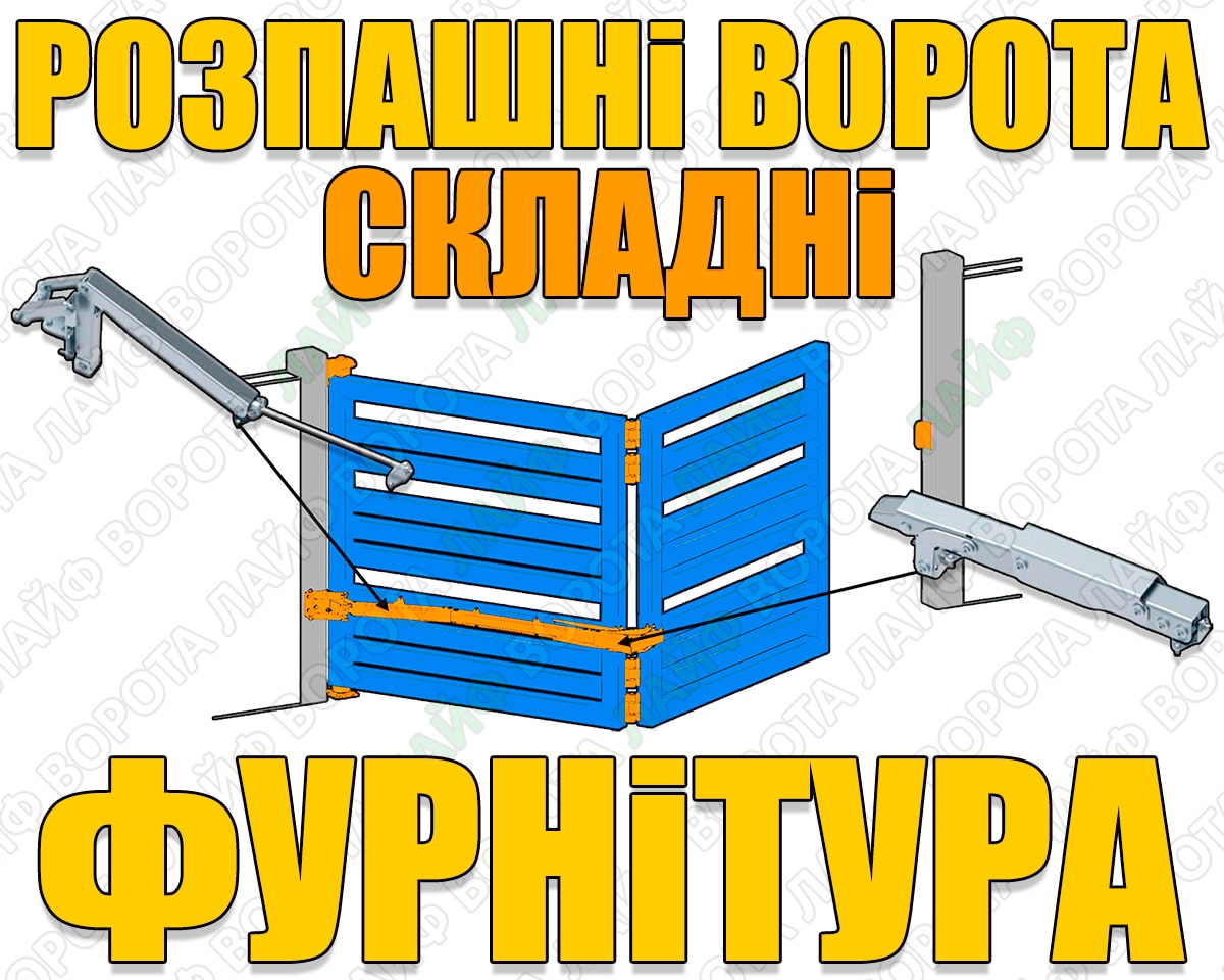 Складные распашные ворота: фурнитура и механизмы