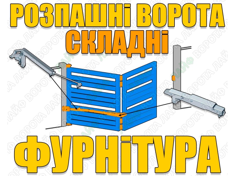 Складные распашные ворота: фурнитура и механизмы