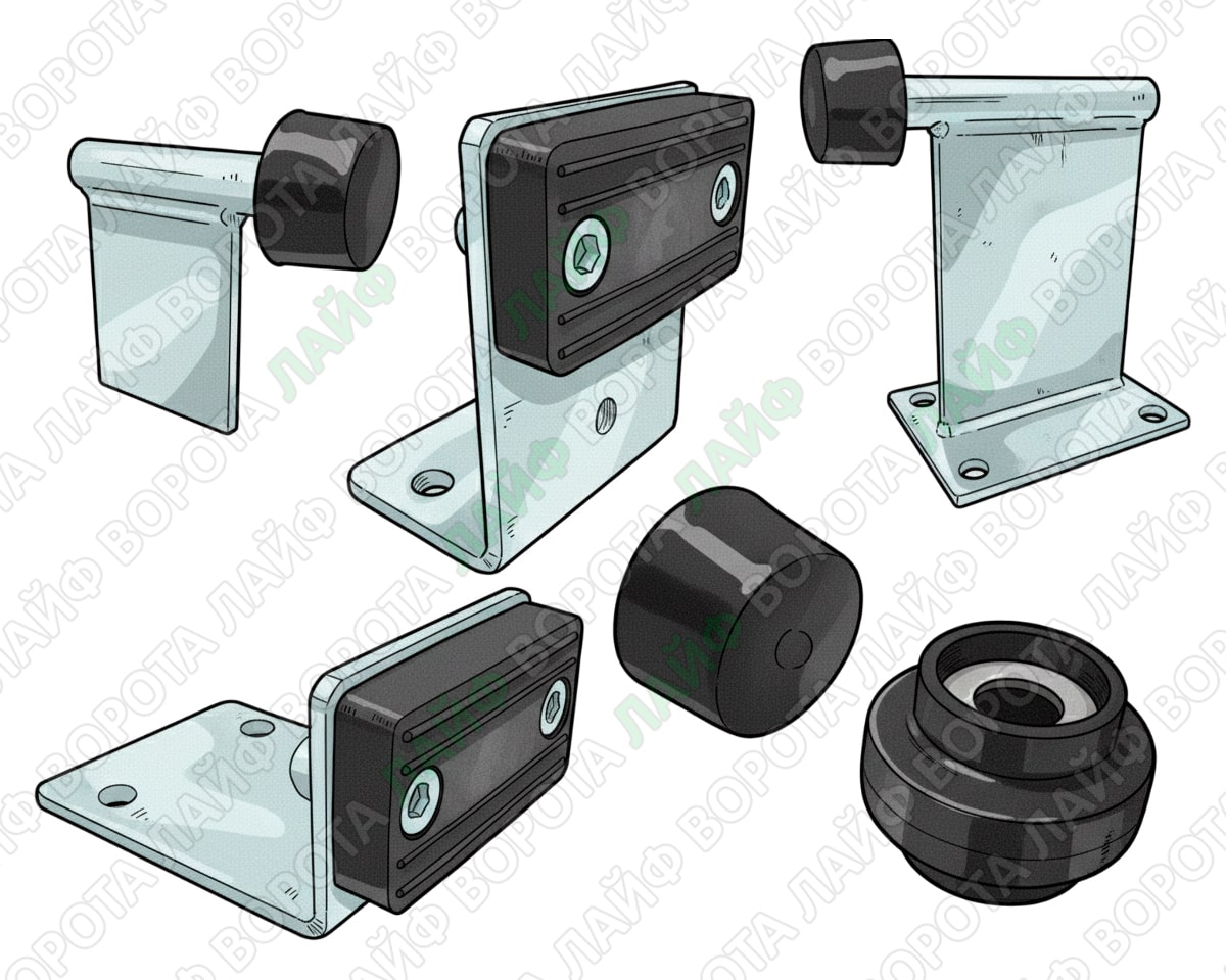 Упори, стопори та обмежувачі ходу для воріт, хвіртки та дверей — купити надійні стопори для розпашних і відкатних конструкцій