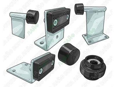 Упори, стопори та обмежувачі ходу для воріт, хвіртки та дверей — купити надійні стопори для розпашних і відкатних конструкцій