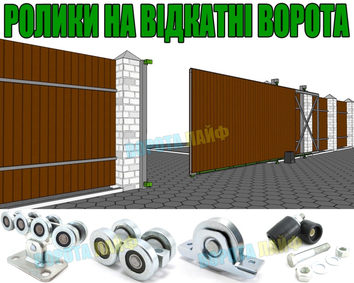 Ролики откатные ворота