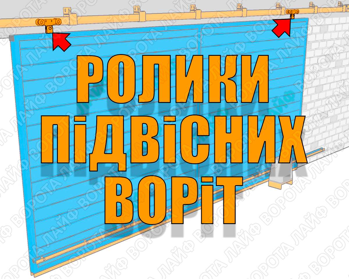 Ролик для підвісних воріт вибираємо правильно