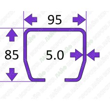 141024. Направляющая балка 95×85×5.0 (МЕТР)