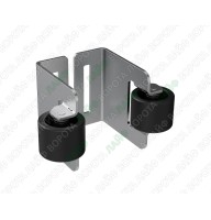 142345. Уловитель для откатных ворот с резиновыми роликами и регулировкой по ширине