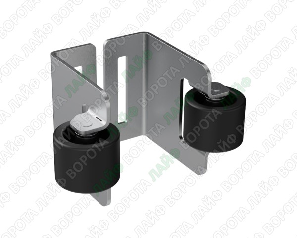 142345. Уловлювач для відкатних воріт з гумовими роликами та регулюванням по ширині