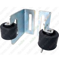 142345. Уловитель для откатных ворот с резиновыми роликами и регулировкой по ширине