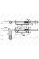 220610. Засув ригельний для воріт 400 мм