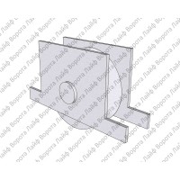 220661. Универсальный опорный ролик под уголок и трубу + кронштейн