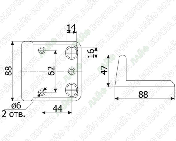 3123. Центральний стопор для воріт та хвірток ПОЛІМЕР