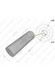 372325. Вісь d 30 mm, L 100 mm для ролика d 98 mm