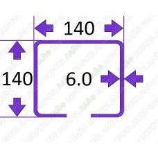 5100. Направляющая балка 140×140 (1400 кг, МЕТР)