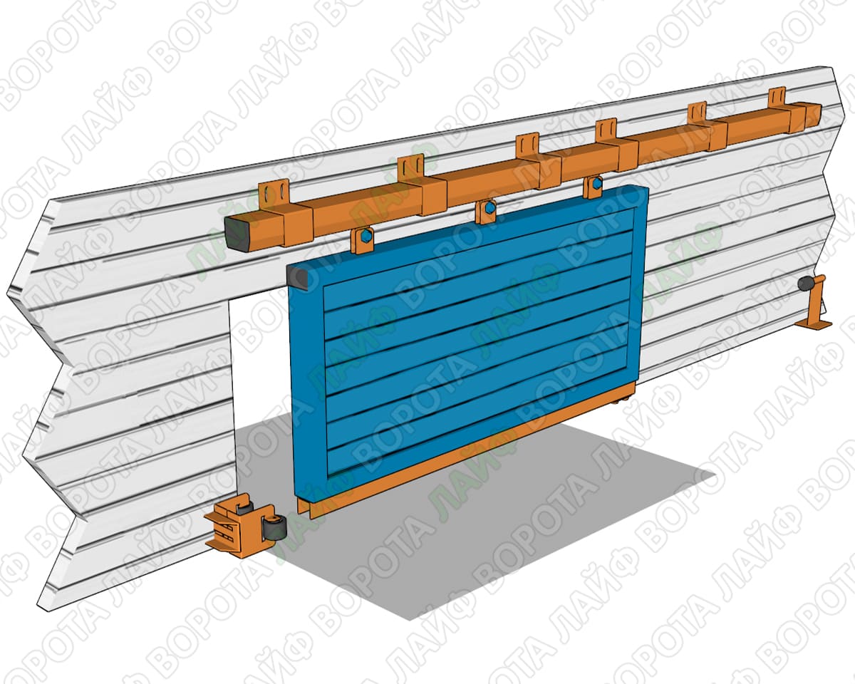 Фурнітура для підвісних воріт ангара гаража
