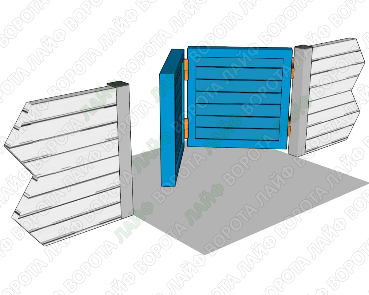 Складані ворота книжка гармошка Bi-Fold