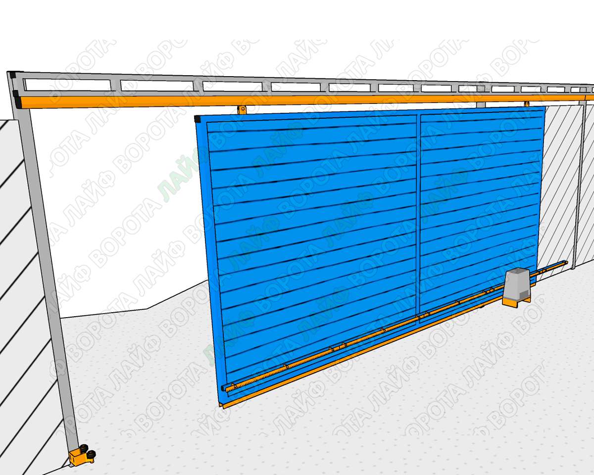 Лучшие откатные ворота – это подвесные ворота
