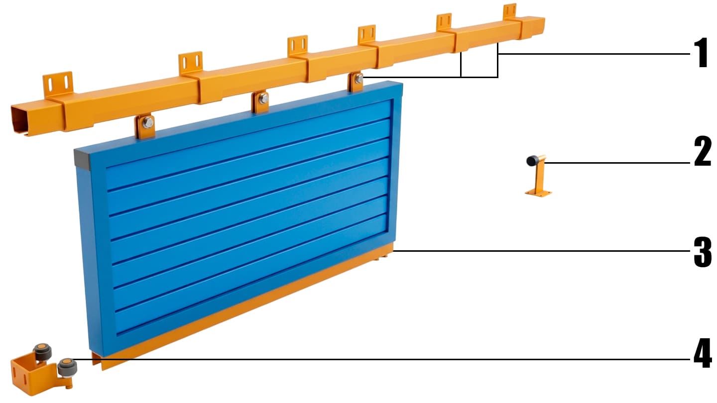 Схема підвісних воріт