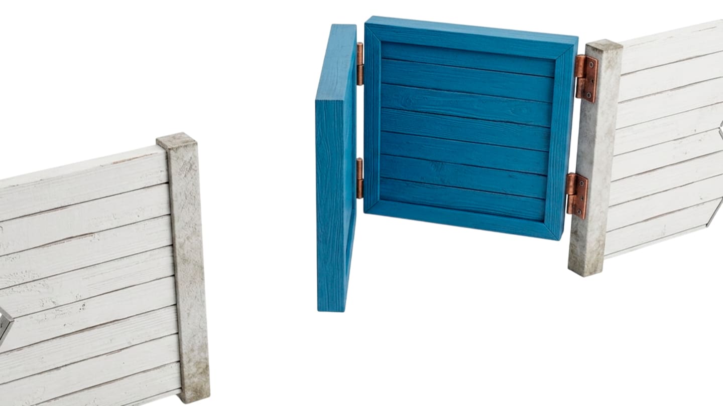 Схема складних воріт Bi-Fold