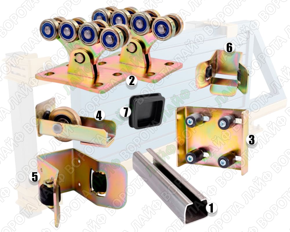 Фурнітура для відкатних воріт серія ЛЮКС 500 кг
